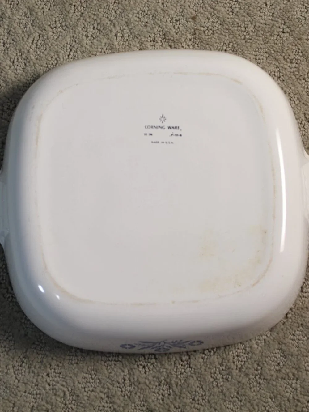Set of 2 Vintage Corningware Blue Cornflower Casserole Dishes - 1 L & 10 in